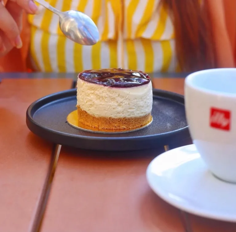 Cheesecake with coffee — MICC International photography