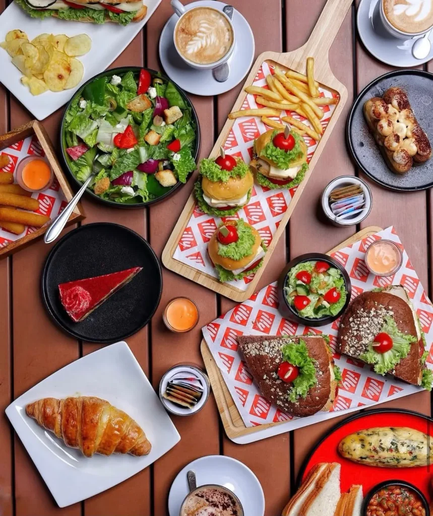 Restaurant flat lay — MICC International photography