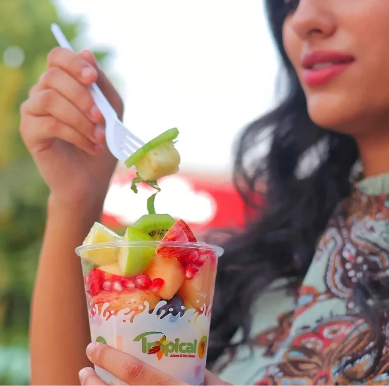 Fruit cup lifestyle shot — MICC International photography